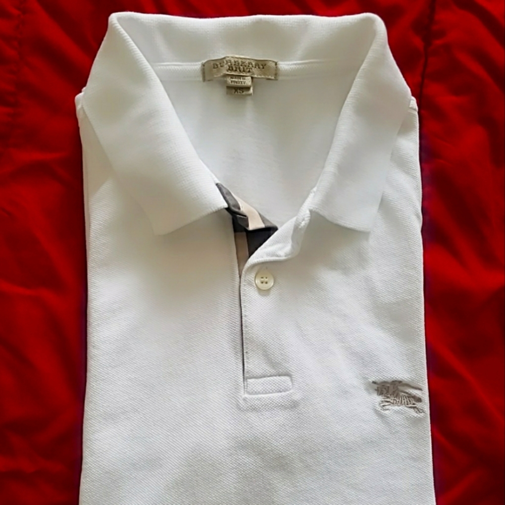 Authentic Burberry White XS Polo Shirt